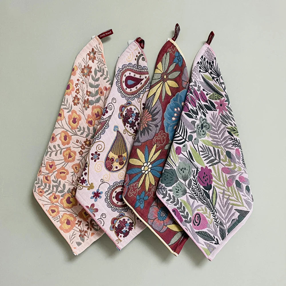 Floral Cotton Tea Towel