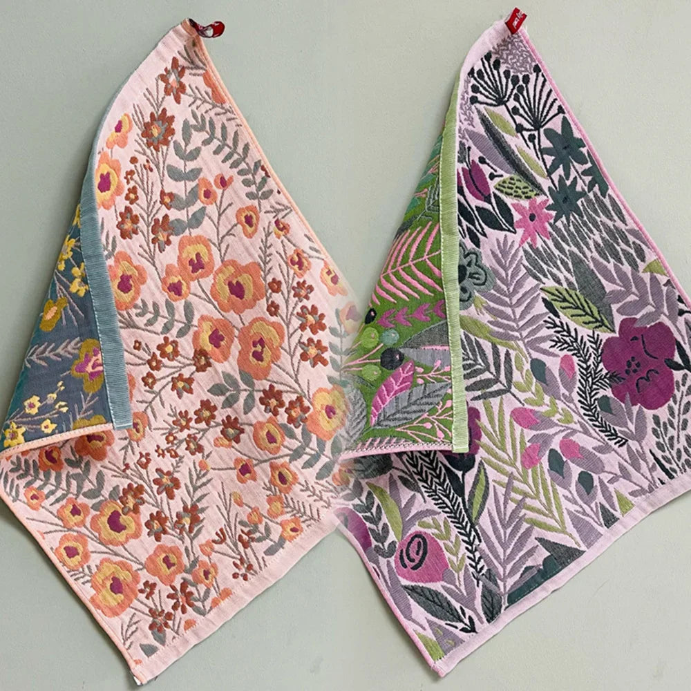 Floral Cotton Tea Towel