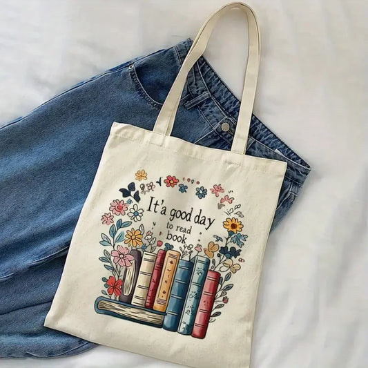 Floral Canvas Tote Bag