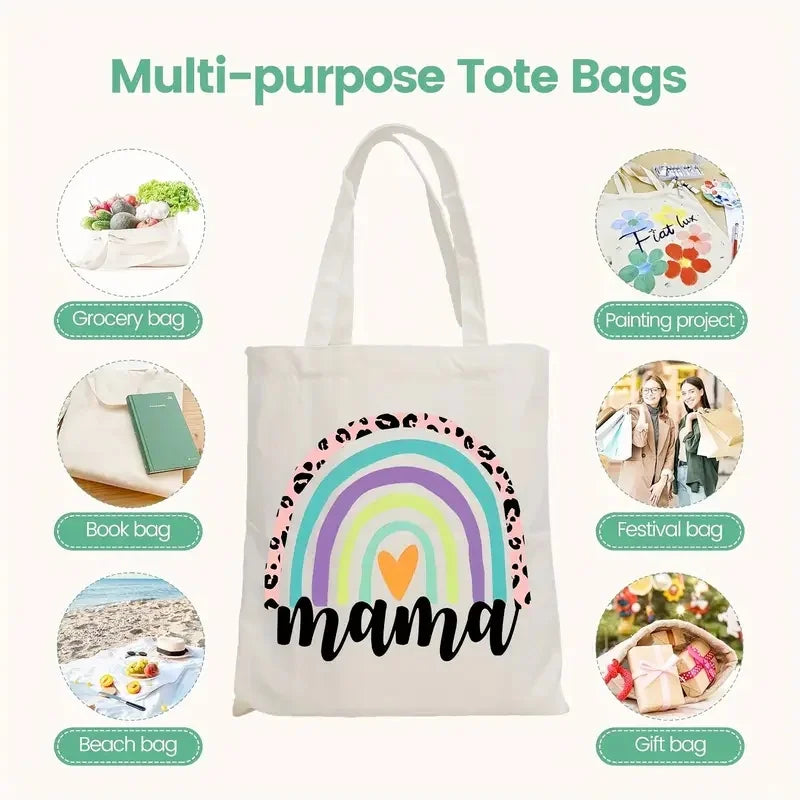 Floral Canvas Tote Bag