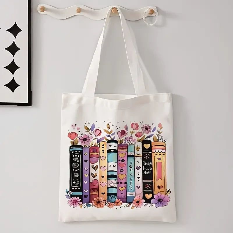 Floral Canvas Tote Bag