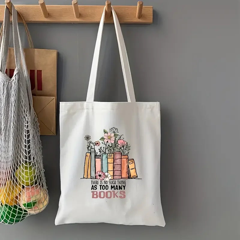 Floral Canvas Tote Bag