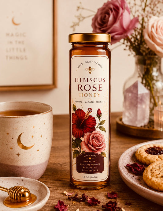 Hibiscus-Rose Infused Honey
